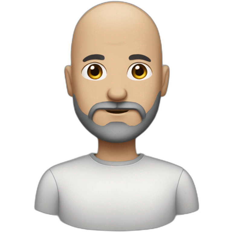 bald man with a gray beard with a thin woman with black hair a little taller emoji