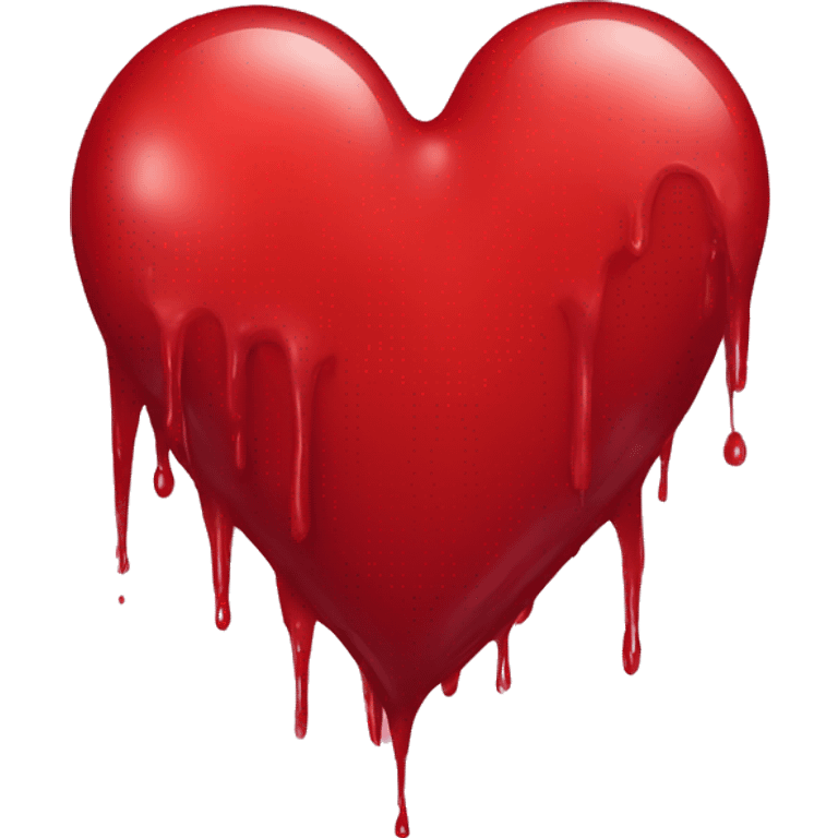 bleeding red heart emoji