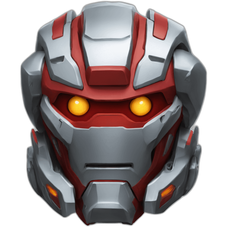 red mecha head emoji