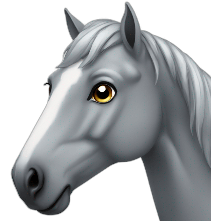 Grey horse emoji