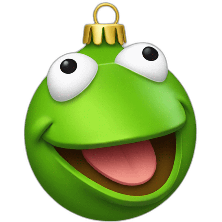 christmas-tree-ornament-kermit emoji