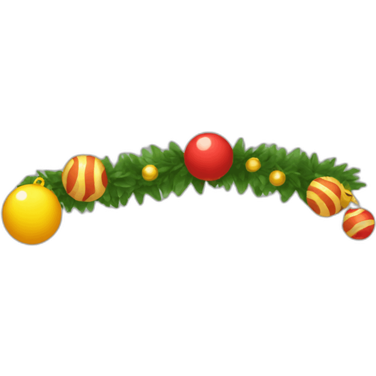 Garland and balls emoji