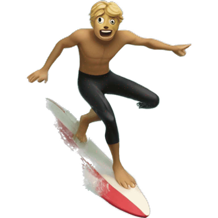 Surfing wave emoji