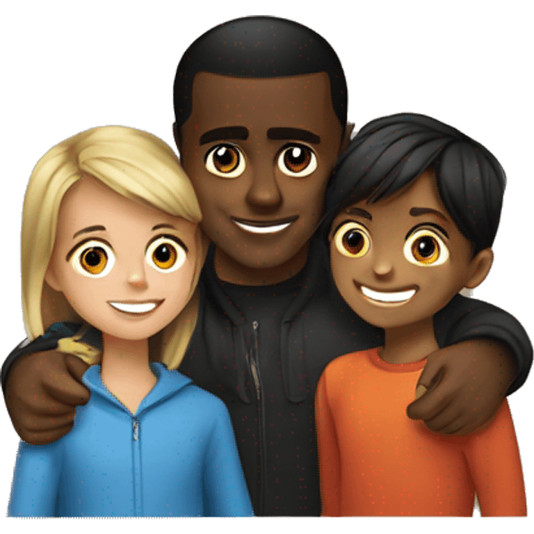 Diddy with kids emoji