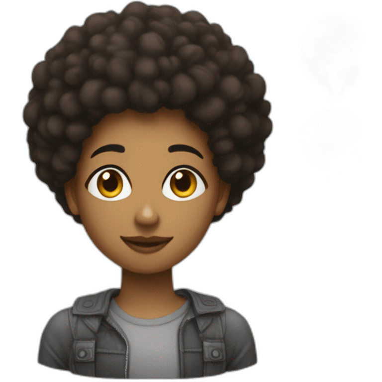 MAREA DIALLO AVEC UN AFRO emoji