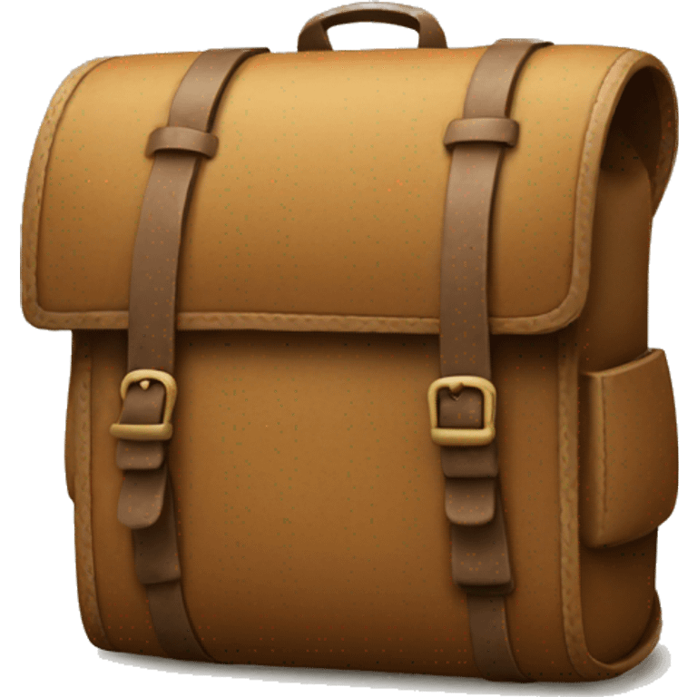 old travelers backpack emoji