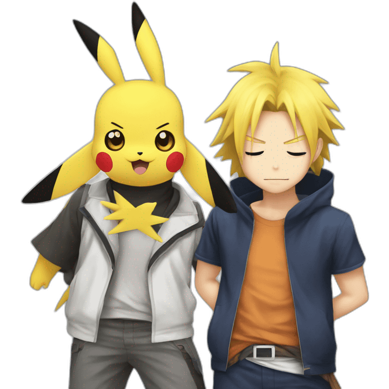 Pikachu en Sasuke Dark emoji