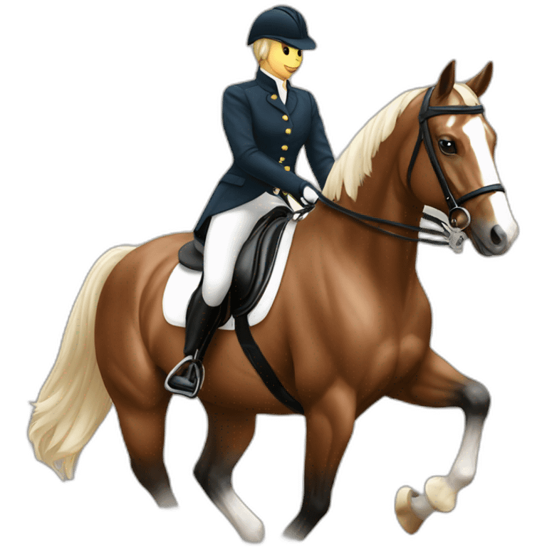 Dressage horse emoji