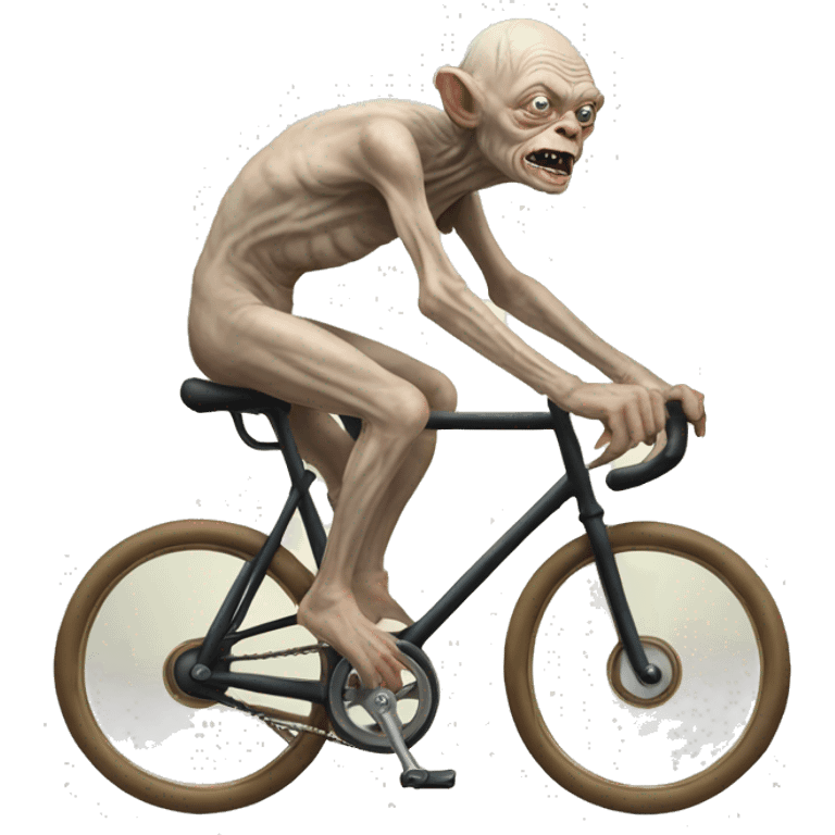 Very old gollum racebiking  emoji