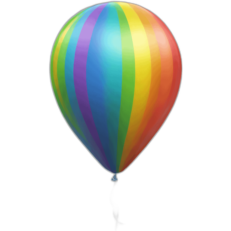 Rainbow balloon emoji