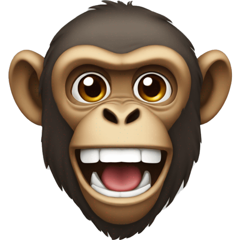 monkey with mouth open emoji