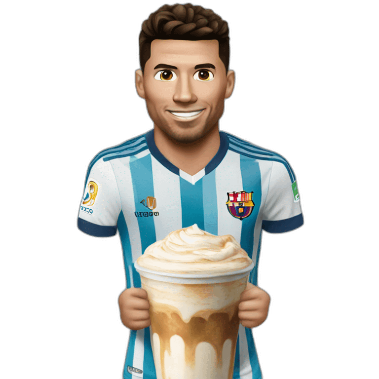 Ronaldo frappe messi emoji