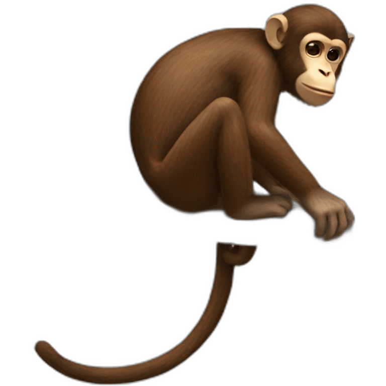 a monkey on a monkey on a monkey emoji