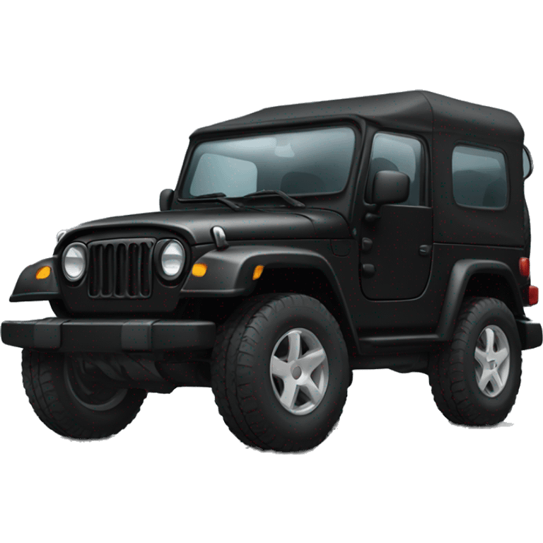 black thar car emoji