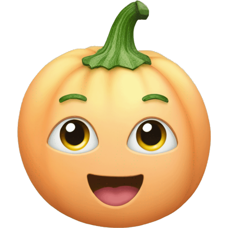 courgette inside peach emoji