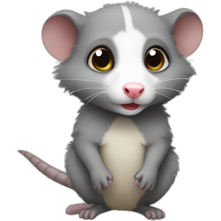 possum cute emoji