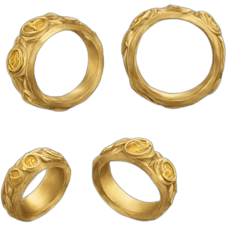 gold ring Tolkien emoji