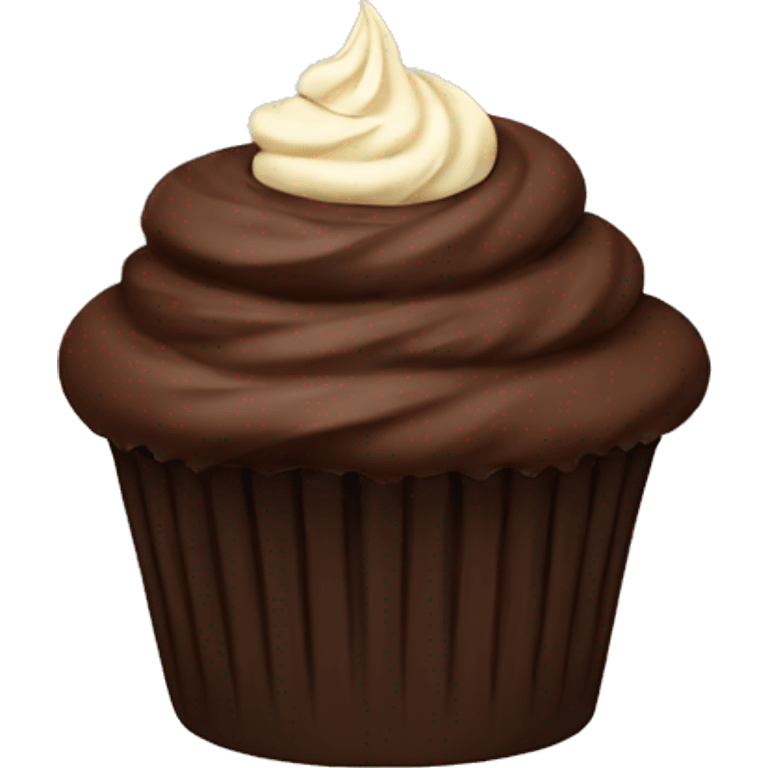 chocolate cupcake emoji