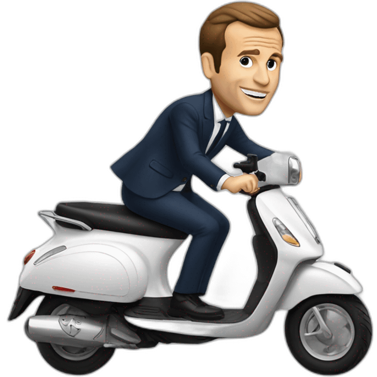 Macron en scooter emoji