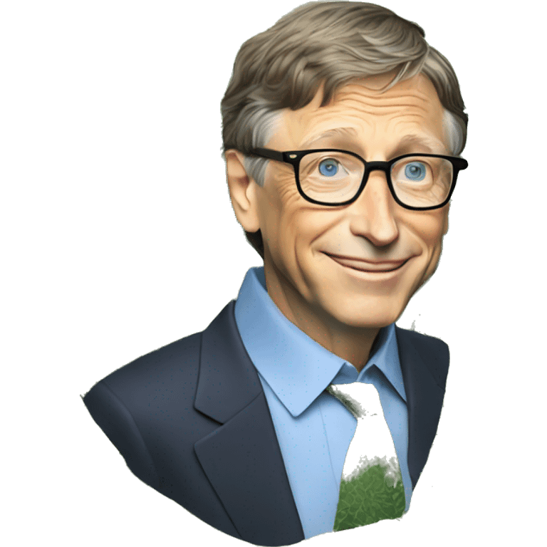 bill gates with money emoji