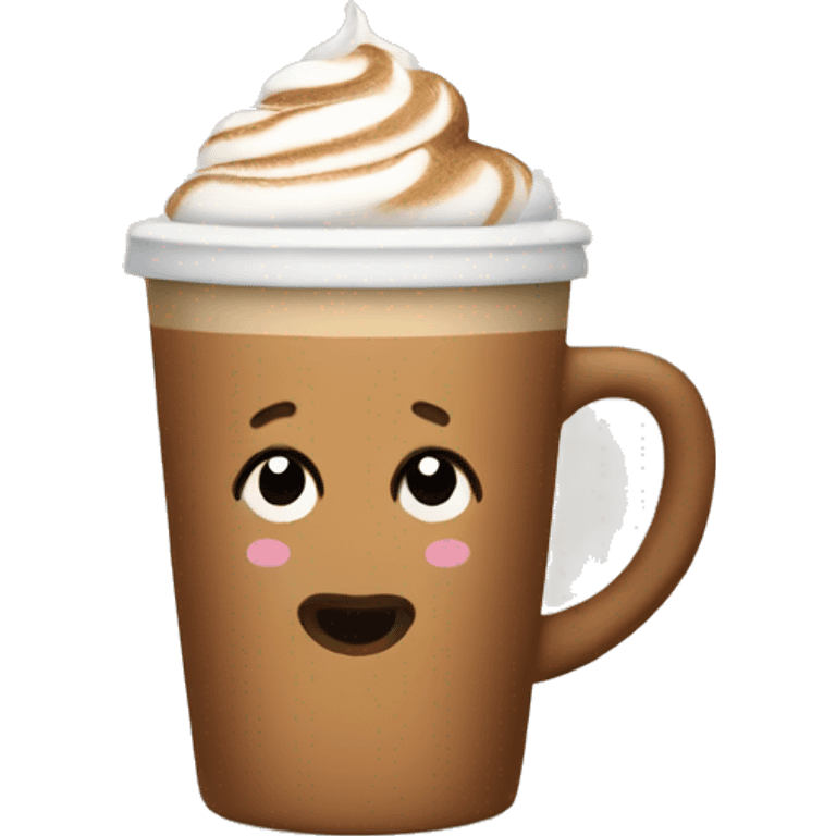 Gingerbread latte emoji