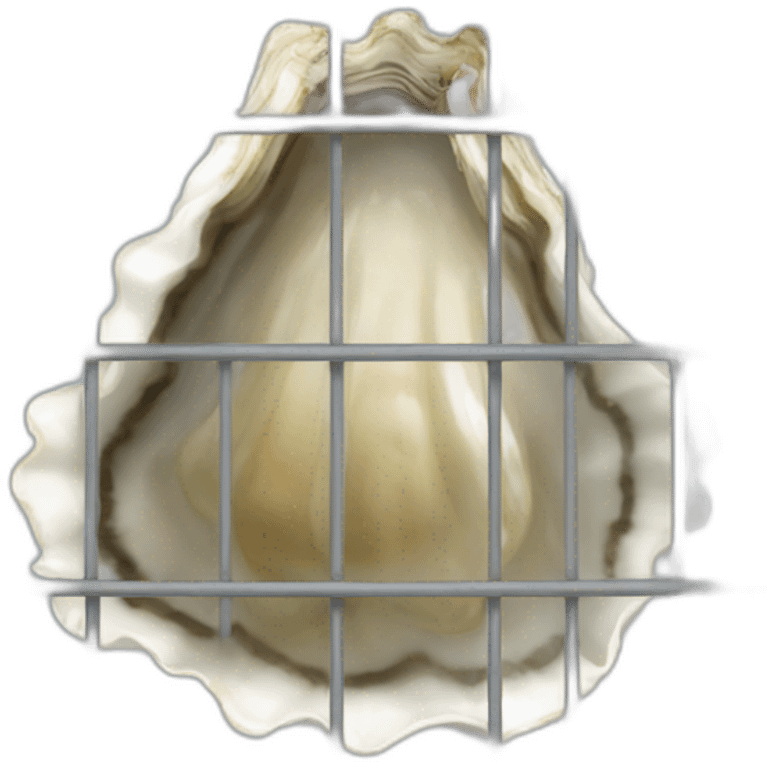 oyster in jail emoji