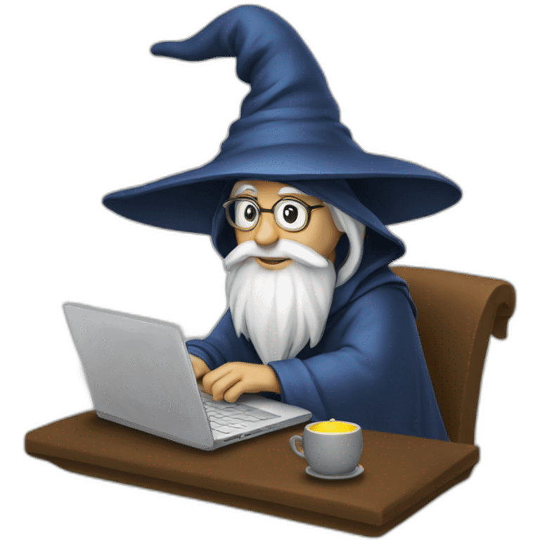 wizard using a laptop emoji