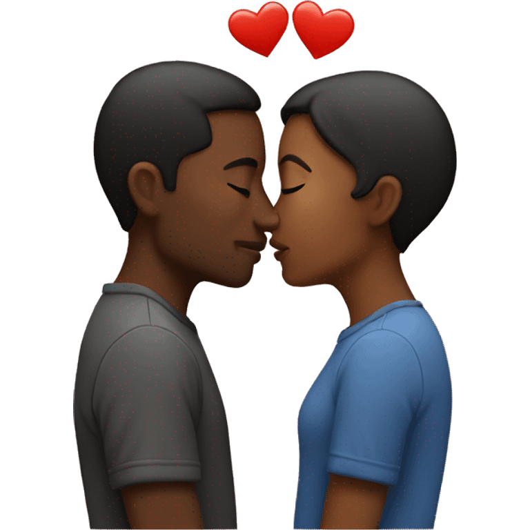 Couple kissing emoji