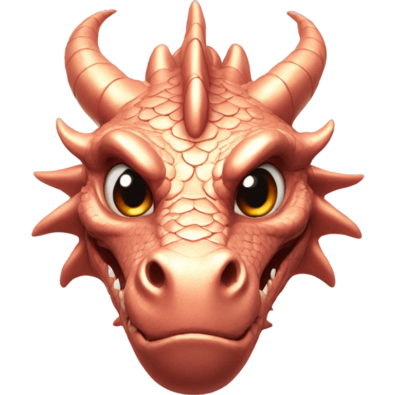 Rose gold dragon emoji