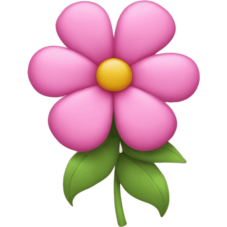 Pink flowers with bow emoji