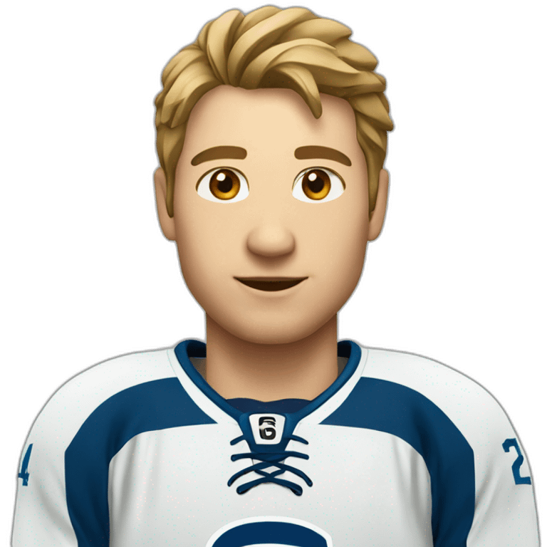 hockey player check emoji