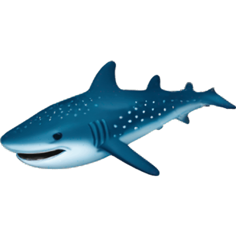 Blue whale shark emoji