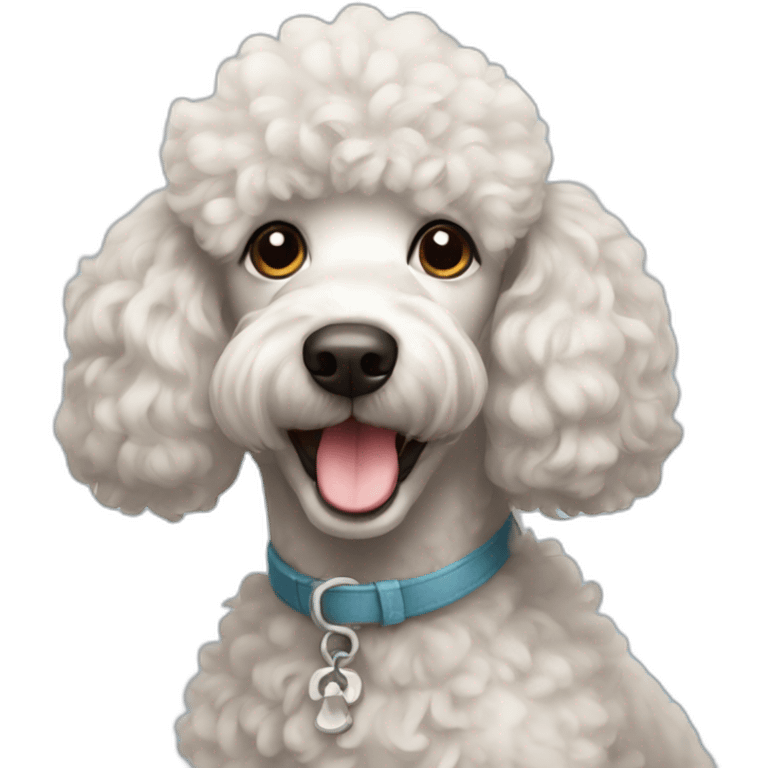 happy poodle emoji