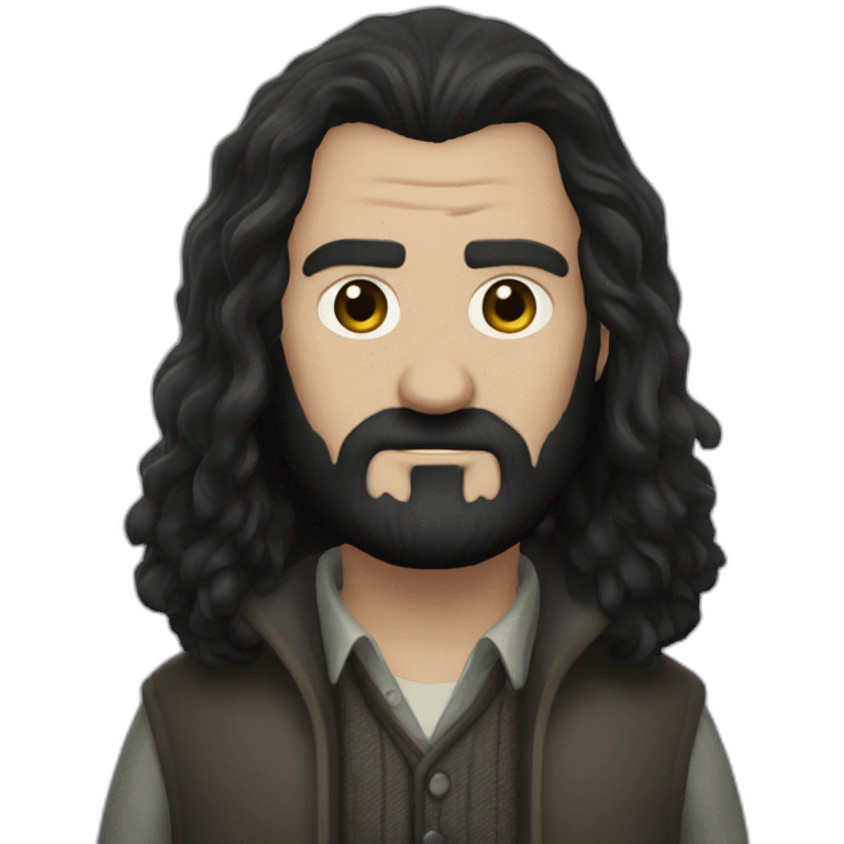 short haired Hagrid from the alan wake universe emoji