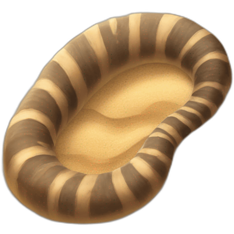 Sandworm on sand emoji