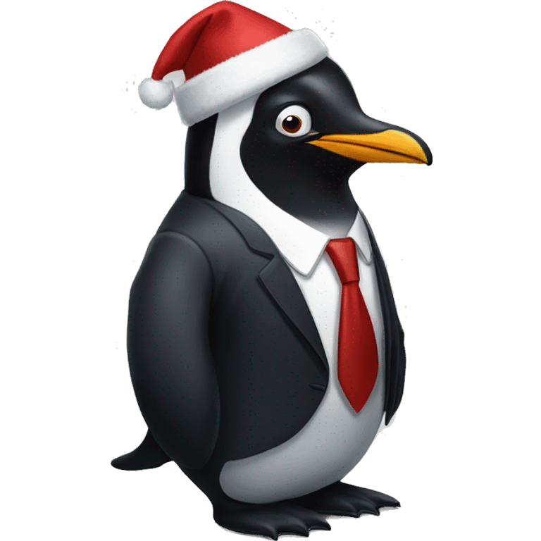 A penguin president emoji