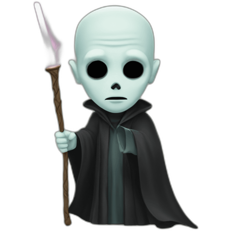 Voldemort with a wand emoji