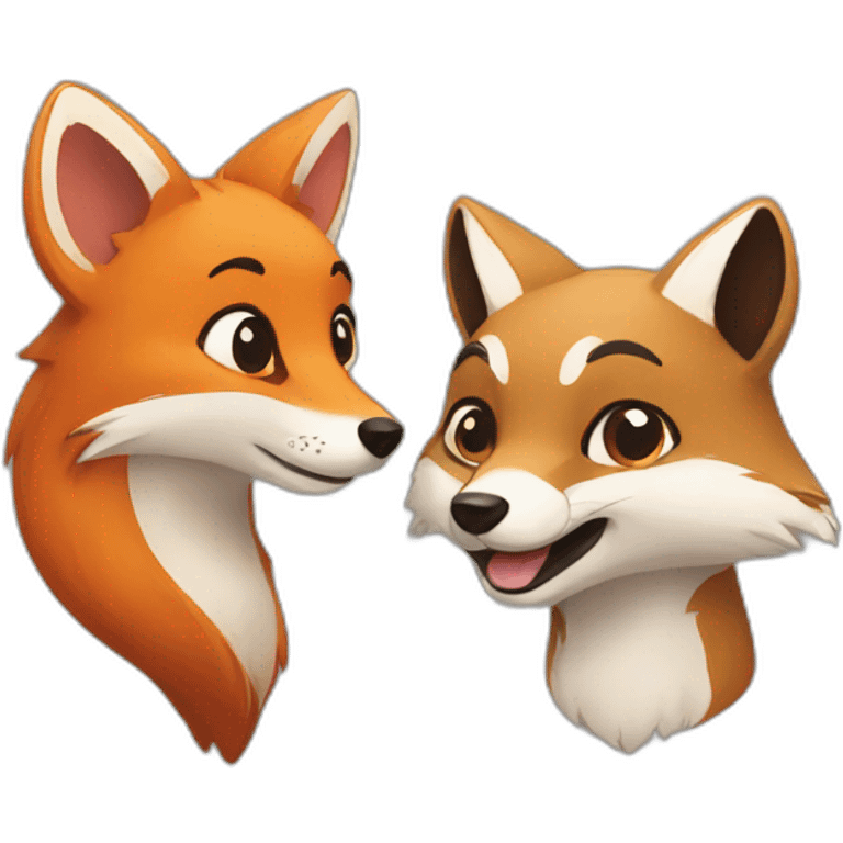 fox and ferret emoji