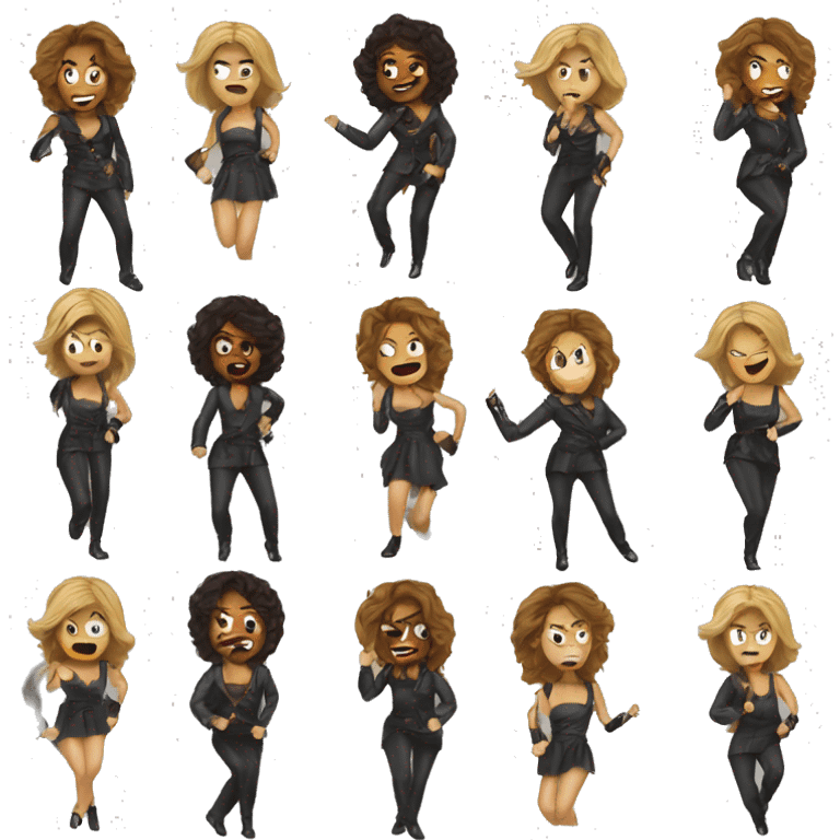 Emoji of beyonce fighting taylor emoji