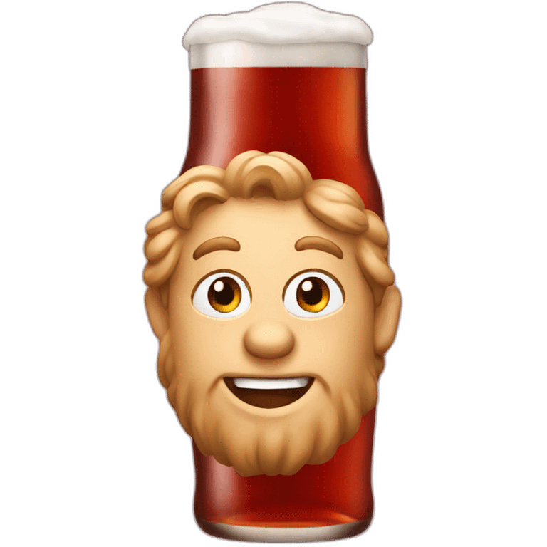 Red beer emoji