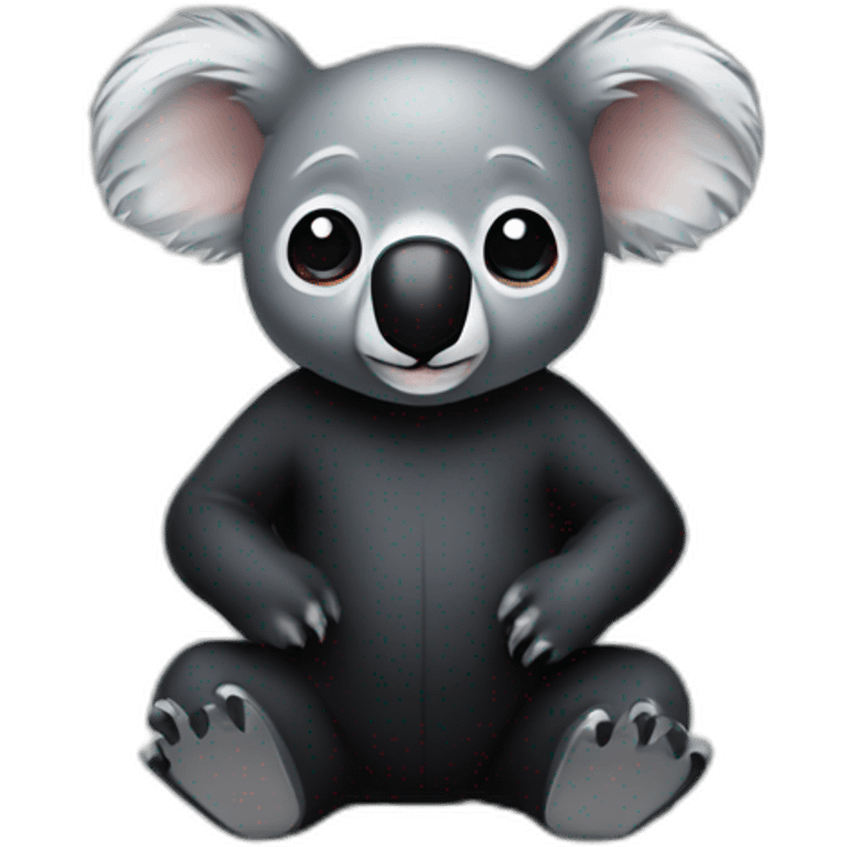 koala in black rubber suit emoji