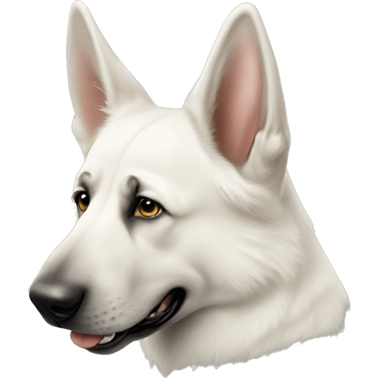 White German Shepherd  emoji