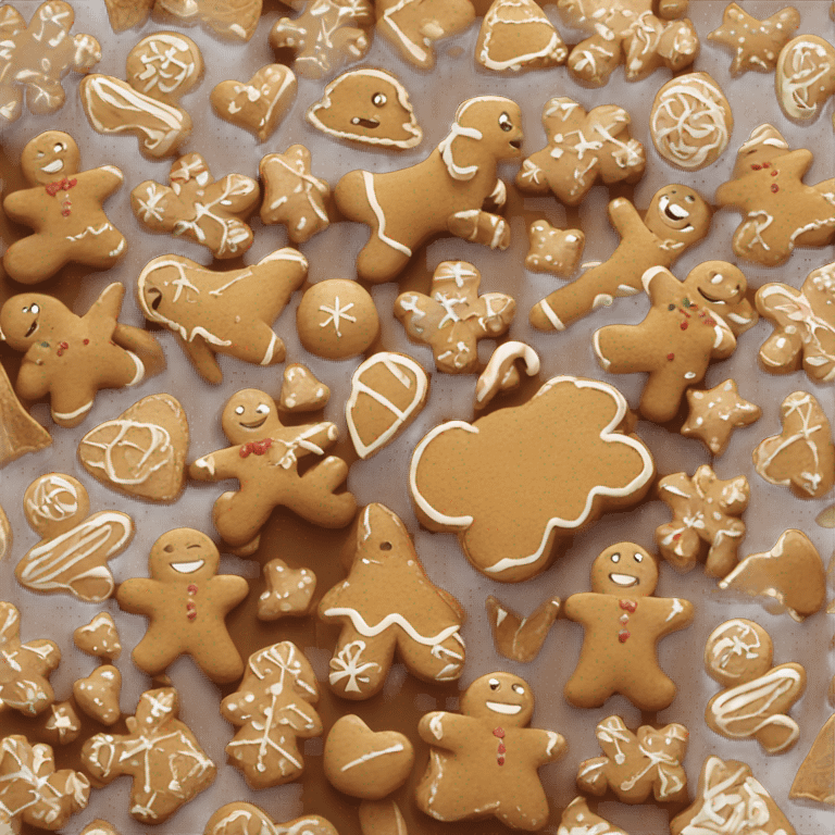 aesthetic gingerbread emoji