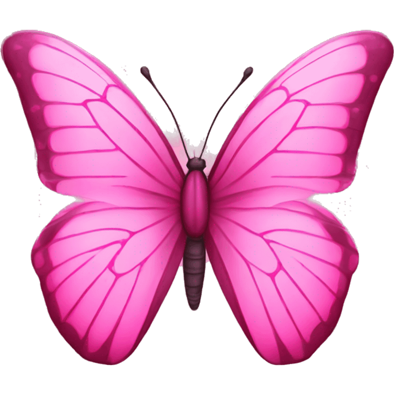 pink butterfly cyber emoji