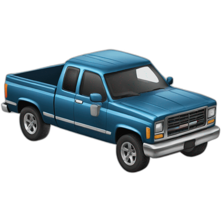 jacked up pickup truck emoji