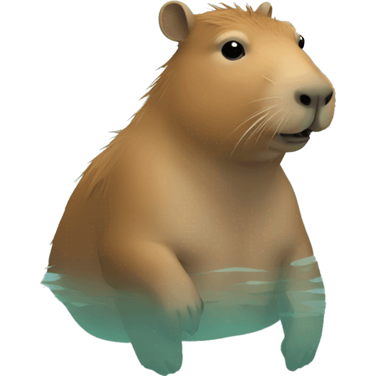 swimming capybara emoji