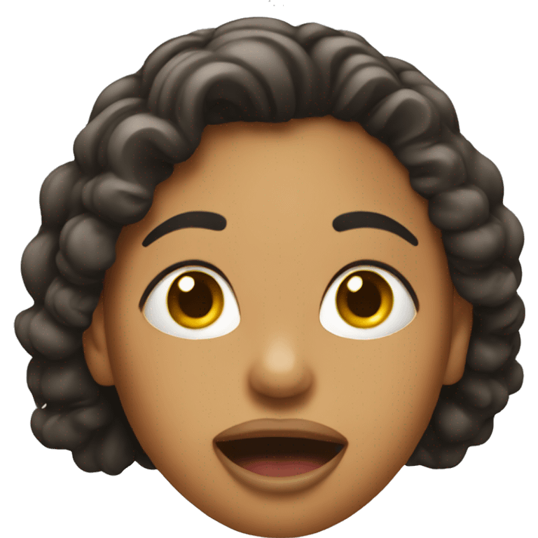 a woman who sticks her tongue out emoji