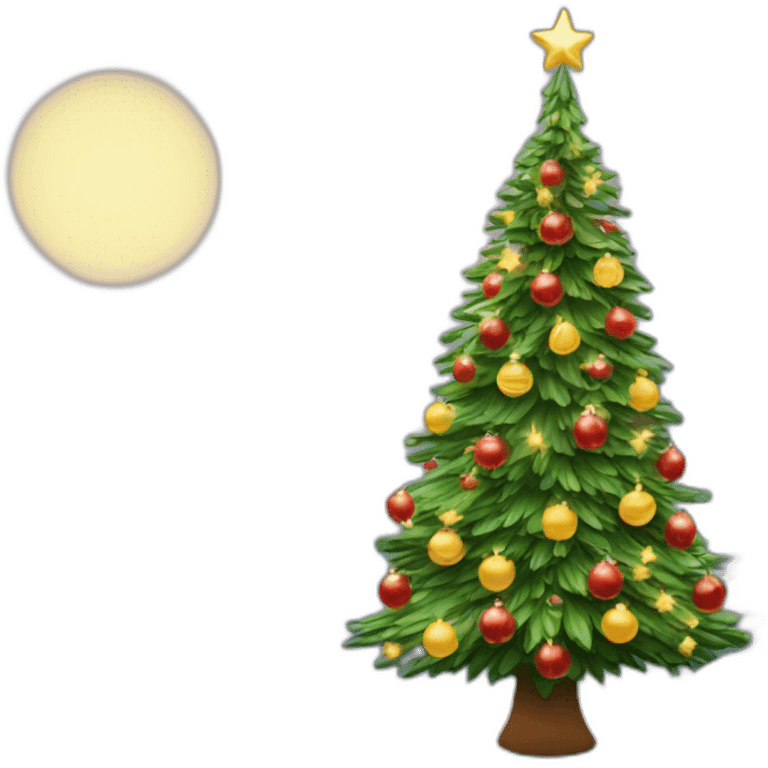 Sapin de Noël rigolo emoji