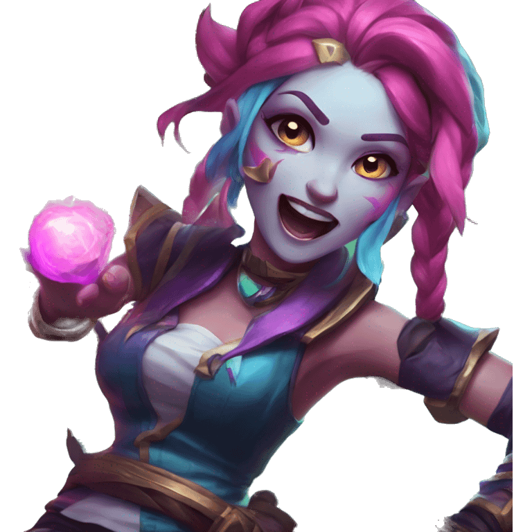 jinx from league of legends arcane emoji