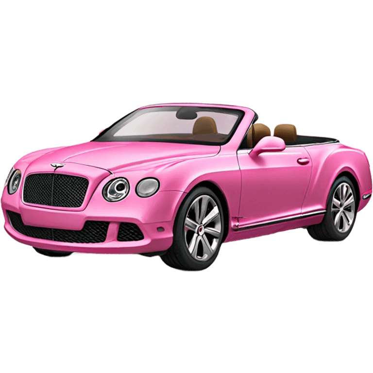 Pink Bentley car emoji